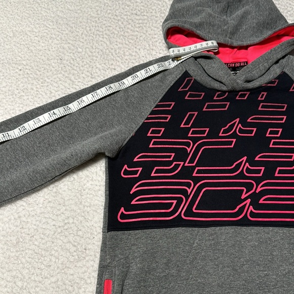 Under Armour Girls Steph Curry Black & Gray Hoodie, EUC, Size Medium - Picture 8 of 9